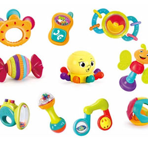 جغجغه دندانگیر رنگارنگ 10 عددی هولی تویز Hola Toys مدل 939-اسباب بازی